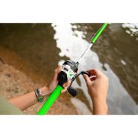 Caña de Pescar Telescópica de 6 pies Caña de Pesca de Fibra de Vidrio Duradera con Mango ComfortGrip Preenrollada con Línea de Pesca Zebco Cajun - details 10