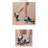 Zapatillas deportivas de suela gruesa para mujer, zapatillas casual slip-on, tenis planas, transpirables, cómodas y gruesas, invierno - details 14
