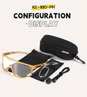 Kapvoe-gafas de sol fotocromáticas rojas para ciclismo, lentes fotocromáticas azules para ciclismo de montaña, deportivas, para hombre - details 22