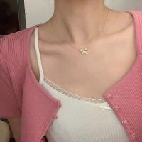Gift Bow Pendent Sweater Chain Clavicle Chain Niche Design Korean Style Necklace Fashion Jewelry Girl Choker Women Necklace - details 2
