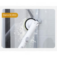 Cepillo de Limpieza Motorizado Inalámbrico Mango Largo Telescópico Cepillo para Suelos de Baño - details 6