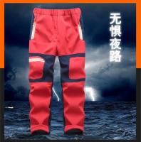 Fashion Brand Waterproof Boy Girl kids Pants Warm Trousers Sporty Climbing leggings Children Patchwork Soft Shell Outfits autumn - details 20
