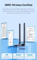 Baseus Adaptador USB WiFi Doble Banda 2.4G 5Ghz Velocidad de Carga Alta de 1800Mbps - details 15