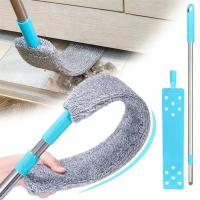 Escoba telescópica de mango largo para persianas domésticas, cepillos de microfibra para instalar, herramientas de limpieza del hogar fáciles de usar - details 1