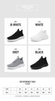 Zapatos informales coreanos versátiles para deportes nuevos para hombre y mujer, tejido volador para correr, talla grande, modernos y a la moda - details 3