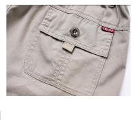 Pantalones Cortos Deportivos para Hombres CHAIFENKO Algodón Ligero y Versátil con Múltiples Bolsillos Moda de Verano Casual - details 14