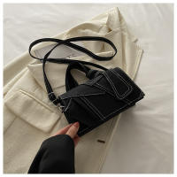Bolso pequeño portátil de moda versátil, nuevo denim, bolso cuadrado pequeño cruzado de hombro empalmado - details 24