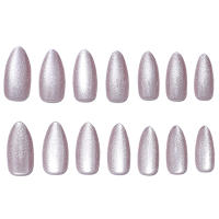 Uñas postizas de cabeza puntiaguda de ojo de gato con uñas de borde inofensivo y liso para uso diario y fiestas - details 0