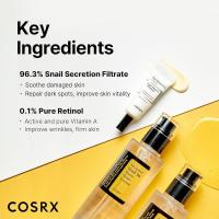 COSRX Glass Starter Set, exclusivo, caracol avanzado 96% Mucin Power Essence Retinol 0,1% crema Mini muestra, hidratación diaria y - details 2