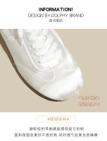 Zapatos de entrenamiento alemanes de satén estilo ballet, nuevos zapatos casuales versátiles de moda de diseñador de nicho - details 2