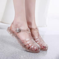 Zapatos de punta abierta de color sólido, nuevos, casuales, para uso exterior, huecos, transpirables, sandalias planas - details 10