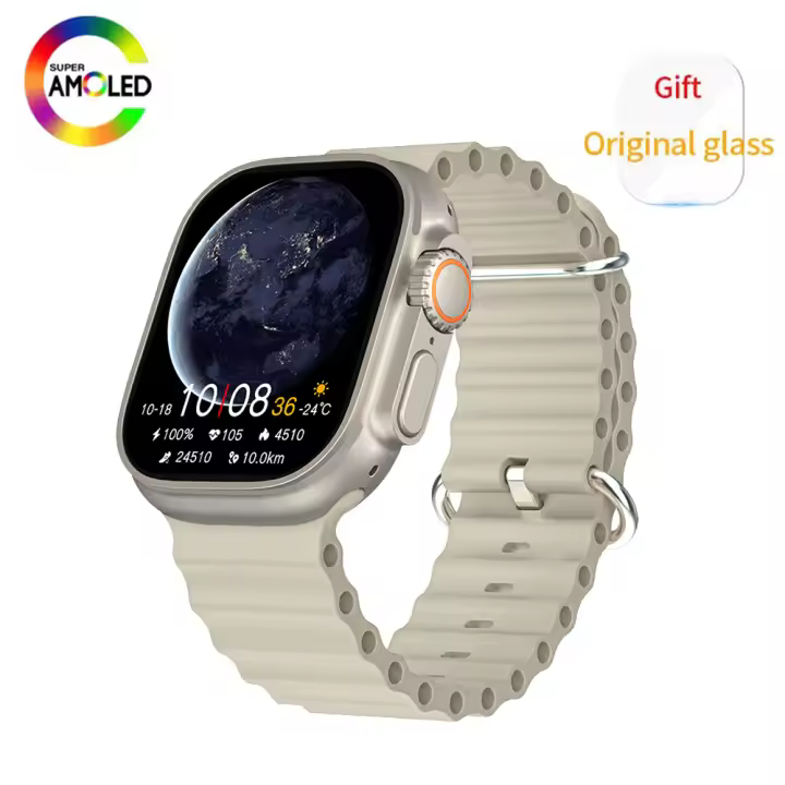Reloj inteligente HK10 ULTRA 3 para hombre y mujer, pulsera con WiFi, 49mm, HD, AMOLED, 4G de ROM, Tiktok, ChatGPT, NFC, brújula, Bluetooth, llamadas, Original, para Apple, 2024 - 1