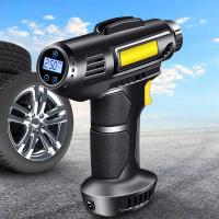 Bomba de aire portátil para coche, bomba eléctrica multifuncional para neumáticos de alta presión, 12V y 220V - details 0
