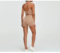 Pantalones cortos de Yoga para mujer, Shorts deportivos elásticos de cintura alta, transpirables, de secado rápido, para correr y Fitness - details 10