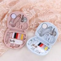 Kit de costura portátil con botones de Pin para viaje, caja de costura, herramienta de trabajo manual, caja de hilos de aguja - details 0