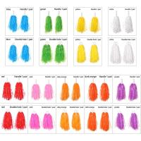 Pompones de animadora de lujo de flores de competición, suministros deportivos de Club, Bola de animación, decoración de fiesta de baile, 1 par, 9 colores - details 7