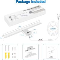 Lámpara LED Baño 18W 80cm Temperatura de Color Dual 4000K 6000K, 2000lm Lámpara Baño, Apliques Espejo de Baño Impermeable, Se Pueden Instalar en Espejos/Gabinetes/Paredes - details 14