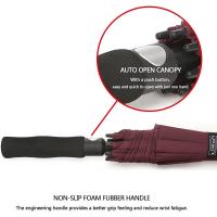 Paraguas de Golf abierto automático, paraguas de palo impermeables a prueba de viento con doble dosel extragrande de gran tamaño - details 116