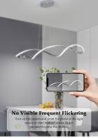 Luz Colgante Moderna LEFAN de 90CM Lámpara de techo Flush Montaje de Aluminio para Cocina Island Estudio - details 2