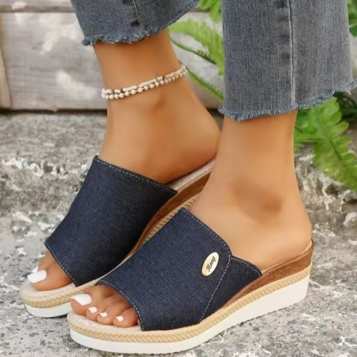 Zapatos de mujer con tacones de cuña de verano - 1