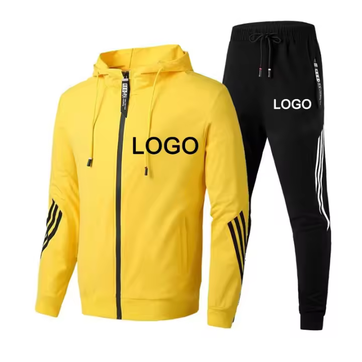Sudadera con capucha con estampado personalizado para conjunto deportivo para hombre - 1