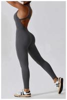 Mono de Yoga sin Espalda para Mujer Conjunto Deportivo de Un Piezo Traje de Gimnasio de Moda - details 30