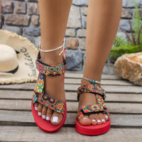 Verano plano ligero con sandalias de playa de punta redonda para mujer - details 13