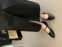Tacón grueso negro Mary Jane zapatos zapatos de las mujeres nuevo simple y versátil boca ligera correa de metal de una palabra zapatos individuales - details 12