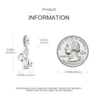 Colgante de luciérnaga que brilla en la oscuridad, cuentas de plata 925, compatible con pulseras originales, collar, regalos de Navidad, joyería para niña - details 41