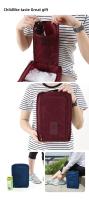 Bolsas de zapatos portátiles para viaje, organizador de zapatos multifunción, impermeable, plegable, de alta capacidad - details 5