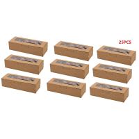 Cajas de macarrón con ventana de exhibición transparente, contenedor de macarrones o Kit de caja de embalaje para Postres de Chocolate y pasteles B, 25 piezas - details 2