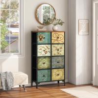 Cómoda, Cómoda para Dormitorio, Unidad de Almacenamiento, Armario con 12 cajones de Tela, Muebles de Dormitorio, cómoda para Cocina, Oficina, Pasillo, Estilo rústico - details 34
