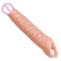 Empaque privado Sexy 28cm Manga grande para hombres Extensor de alargamiento Condón Extensión Juguetes para adultos Retraso de la eyaculación Sex Shop - details 1