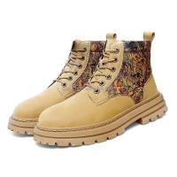 Nuevo Botas Vaqueras 2024, Botas de combate al aire libre para hombres con correa, zapatos de postre de cuero Unisex de alta calidad, Botas de camuflaje - details 1