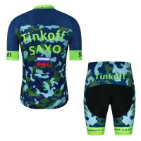 Conjunto de maillot Tinkoff Saxo Bank, traje de ciclismo de verano transpirable, triatlón de ciclismo de montaña - details 10