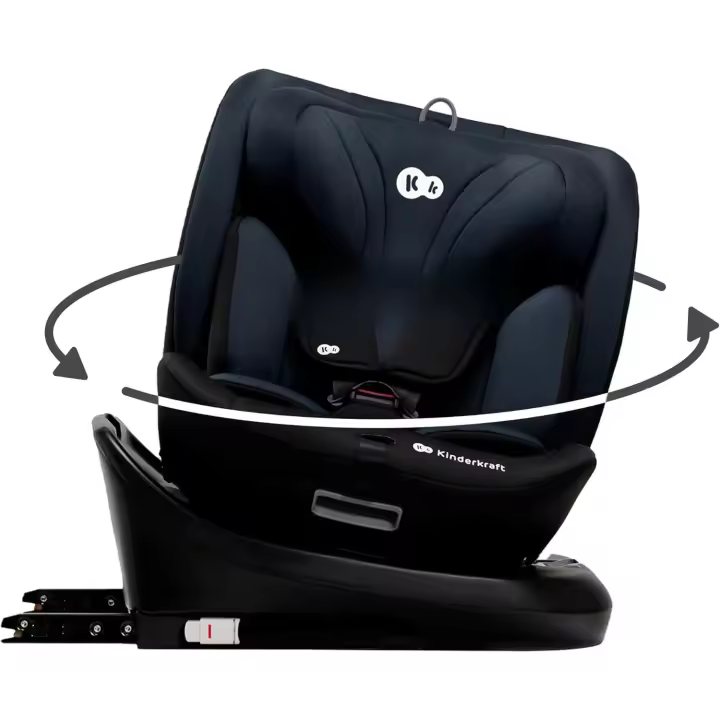 Silla de coche, I-SIZE 40-150 cm, Isofix, Silla coche bebé, para niños, Ajustable, Sillade, RWF, FWF, Asiento de coche Universal, 360º, Grupo 0+/1/2/3, 0-36 kg, Negro - 1
