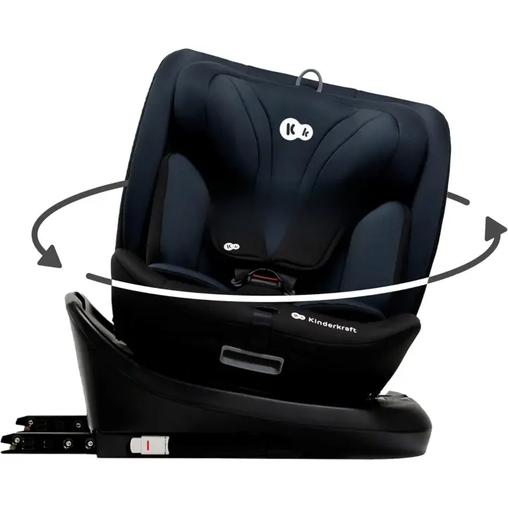 Silla de coche, I-SIZE 40-150 cm, Isofix, Silla coche bebé, para niños, Ajustable, Sillade, RWF, FWF, Asiento de coche Universal, 360º, Grupo 0+/1/2/3, 0-36 kg, Negro - 1