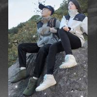 Botas de nieve de invierno para hombres y mujeres, zapatos descalzos forrados de piel cálida, repelente al agua, caja de punta ancha, botines ligeros para exteriores - details 13