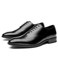 2025 Moda de talle alto de cuero estilo casual para caminar para hombres zapatos de vestir de boda, fiesta y oficina - details 4