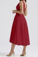 2025 nuevos modelos de primavera y verano, vestido de tirantes ajustado, vestido de temperamento con cuello en V estampado informal europeo y americano - details 28