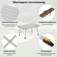Mesa de camping, mesa plegable de aluminio con bolsa de transporte, altura ajustable - details 4