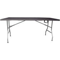 Mesa Plegable Rectangular 180x70x74cm Catering |   Mesa de resina con patas de acero plegables para eventos y terrazas |   Unidad (Blanca) - details 31