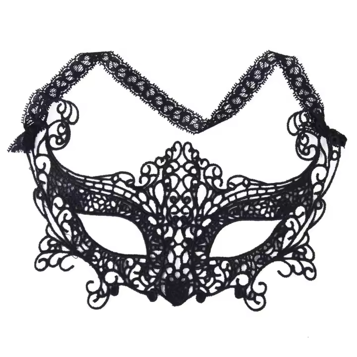 Máscara de encaje Sexy para mujer, máscara veneciana, Bola de mascarada, fiesta de carnaval, cara, ojo - 1