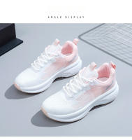 Zapatillas de deporte para mujer Suela gruesa Zapatillas de correr ligeras Flyknit transpirables de moda - details 13