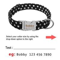 Collar de nailon personalizado perro, accesorio para mascotas pequeñas, medianas grandes, Pitbull, rojo, azul y negro - details 1