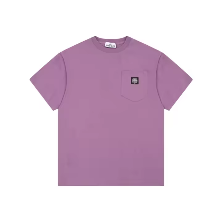 Camiseta bordada de alta calidad para hombre, camisa de manga corta de moda de verano Stone Island - 1
