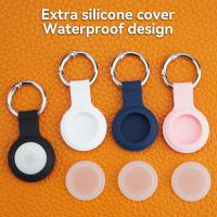 Llavero AirTag impermeable IPX8, llavero con funda de soporte de silicona suave, ligero, antiarañazos, fácil instalación, soporte de etiqueta de aire a prueba de golpes de cuerpo completo para equipaje, llaves, Collar de perro, paquete de 4. - details 0
