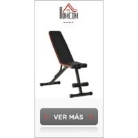 Banco de Pesas Multifuncional Banquillo de Gimnasio Completo Respaldo Inclinable en 3 Posiciones y Altura Ajustable 64x146x73,5-85 cm Negro - details 9