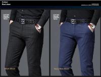 Pantalones Casuales de Moda para Hombres Primavera Otoño Alta Calidad Vestidos de Negocios de Algodón - details 5