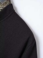 Conjunto de trajes para hombre, Polo tipo gofre + Pantalones con bolsillo, Tops de manga corta con cuello levantado, Color sólido, verano 2025 - details 7